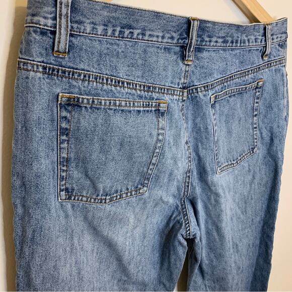 LOFT Jeans Light Acid Wash High Rise Straight Leg Jeans 12 - Picture 6 of 9